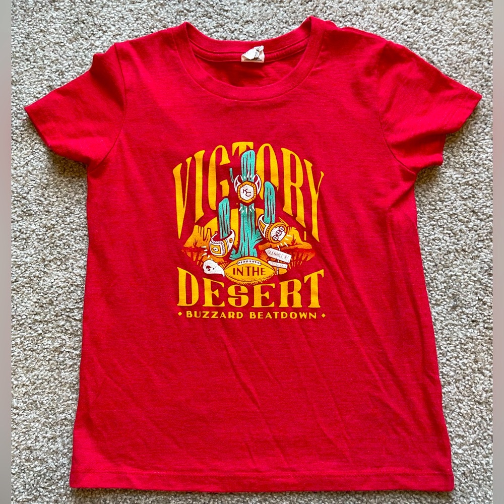 KC Chiefs Charlie Hustle Kids Super Bowl Shirt Size 8
